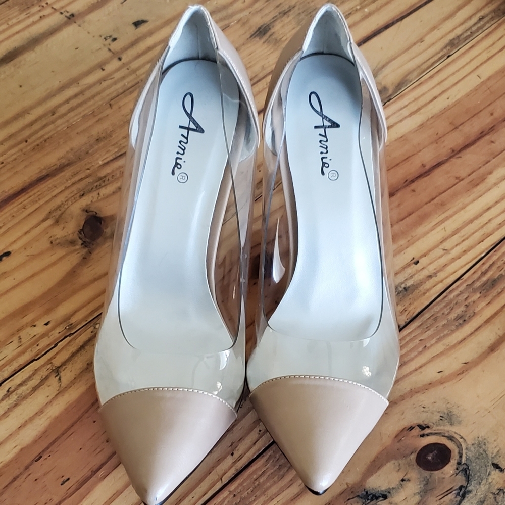 Nude/Clear Heels